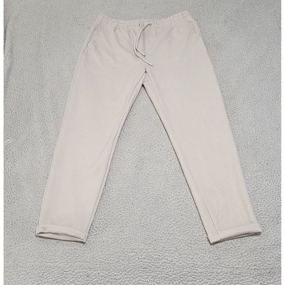 Denim Flower Ricky Singh Women's Beige Drawstring Waist Pull On Pants‎ Size XL - Picture 2 of 8